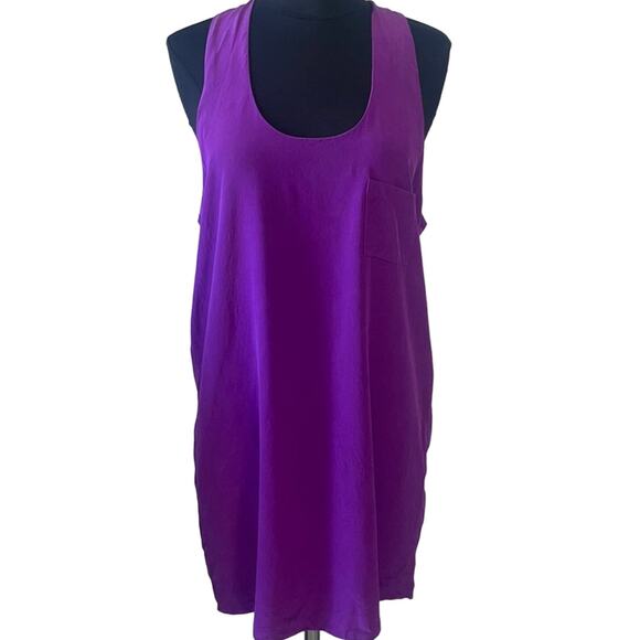 Alexander Wang Dresses & Skirts - Alexander Wang purple silk racerback mini dress